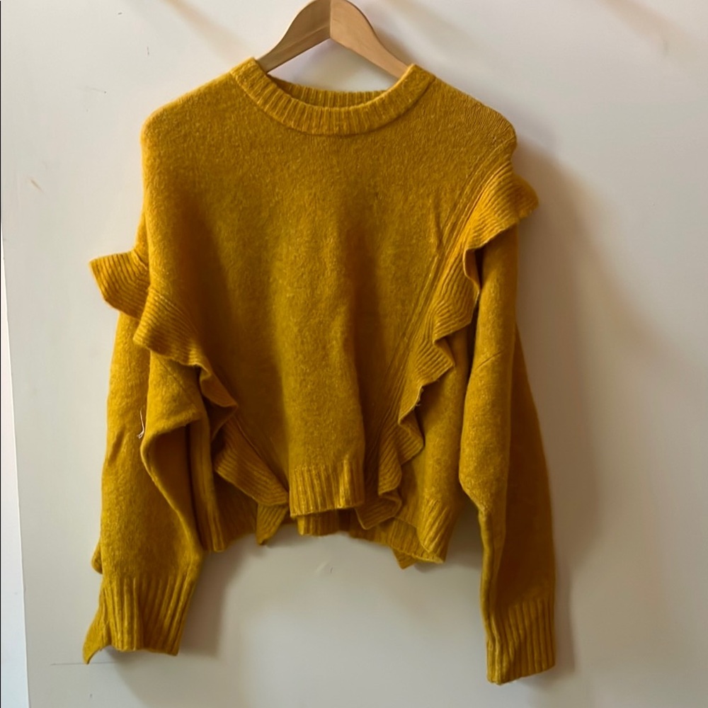 Phillip Lim asymmetrical ruffle sweater